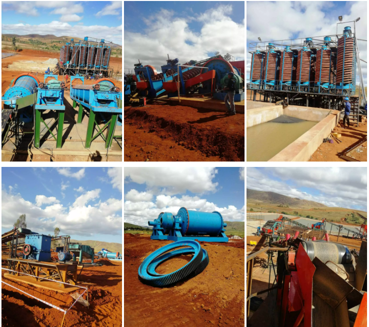 Graphite ore processing line