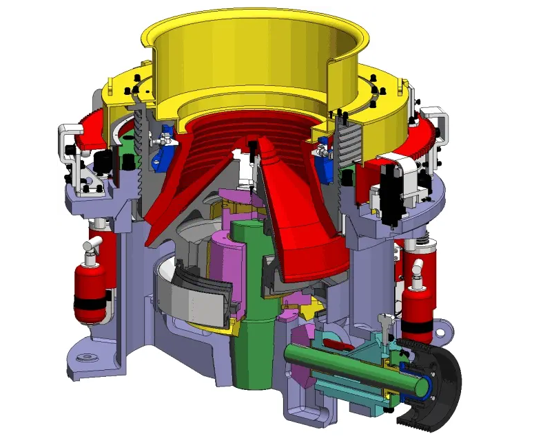 HP series Multi-cylinder hydraulic cone crusher(图1) HP series Multi-cylinder hydraulic cone crusher(图1)